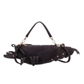 Unique black lobster crossbody bag featuring matte finish and gold stud accents - Lobster Shaped / Black