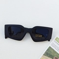 Kinder zonnebril polygoon in mat zwart met UV400 bescherming glazen voor strand - Zwart en Grijs