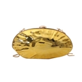 Luxe gouden schelp acryl avondtas met kettingriem voor dames party clutch tas - Goud