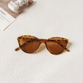 Occhiali da sole baby cat eye maculati retrò con lenti marroni alla moda - Stampa leopardata
