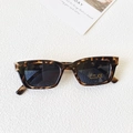 Occhiali da sole vintage per bambini tartarugati con lenti polarizzate grigie UV400 - Stampa leopardata