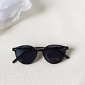 Gafas de sol redondas negras para niños con protección UV 400 para niños y niñas - Negro y Gris