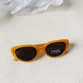 Amber cat-eye children's sunglasses with polarized lenses and UV400 protection - Jelly Yellow