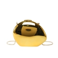 Sac pochette asymétrique en acrylique doré métallisé avec finition miroir et bandoulière - Doré