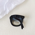 Gafas de sol plegables para niños con montura negra y lentes azules degradadas UV400 - Montura Negra Lentes Azules