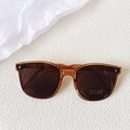 Gafas de sol plegables para niños ámbar con protección UV400 y montura clara - Té Transparente