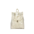 Transparent PVC backpack with off-white inner pouch and golden buckle closure - Off-white