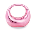 Borsa swipe in acrilico rosa metallizzato con finitura lucida a specchio e design minimal - Rosa