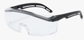 Gafas de seguridad antivaho transparentes con montura negra para protección de impactos - Marco Negro Patillas Negras Lentes Transparentes