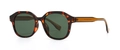 Occhiali da sole quadrati chic da donna tartarugati con lenti verde scuro retrò - Stampa Leopardata Verde Muschio (C6)
