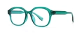 Quadratische, lichtdurchlässige smaragdgrüne Sonnenbrille im Retro-Oversized-Stil - Grün Transparent (C3)