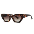 Lunettes de soleil œil-de-chat écaille rétro avec monture épaisse et verres dégradés - Monture Écaille Verres Thé