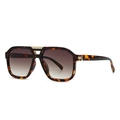 Moderne Vintage-Pilotenbrille mit Schildpatt-Rahmen und Verlaufsgläsern - Schildpatt Rahmen Tee Gläser (C2)