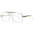 Lunettes de soleil rétro modernes avec monture transparente et accents dorés - Transparent Verres Transparents (C12)