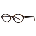 Classic oval tortoise shell frames with silver metal accents for a vintage eyewear style - Tortoise Frame Clear Lens