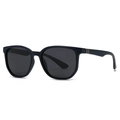 Occhiali da sole quadrati moderni blu navy opaco con lenti polarizzate grigie - Montatura Blu Scuro Lenti Grigie