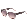 Gafas de sol cuadradas de moda con montura degradada morada y lentes en degradado - Montura Violeta / Lentes Violetas