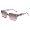 Gafas de sol cuadradas modernas con montura violeta y lentes de degradado - Montura Púrpura Naranja Lente Púrpura