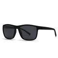 Gafas de sol deportivas polarizadas con montura cuadrada negra mate y lentes grises - Montura Negra Lente Gris