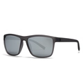 Lunettes de soleil de sport polarisées avec monture texture carbone et détails bleus - Monture Grise Miroir Argent