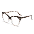 Eleganti occhiali anti-luce blu cat-eye con montatura tartarugata e trasparente - Splicing Tartarugato