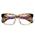 Gafas de ojo de gato con filtro de luz azul y montura de carey y transparente - Carey Transparente (C3)