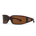 Modern burgundy wraparound sunglasses with brown lenses and matte sport frame finish - Tea Frame / Tea Lens