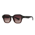 Lunettes de soleil rectangulaires avec monture dégradée et verres marron - Monture Dégradé Thé Noir/Verres Thé