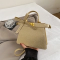 Borsa champagne con strass, fiocco e chiusura a girello dorata per pendolari - Oro
