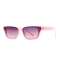 Occhiali da sole rétro rosa da donna con lenti sfumate viola di tendenza - Viola Gradiente Rosa