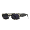 Modern rectangular sunglasses featuring gray camouflage frames and sleek black temples - Hawksbill Black Grey