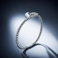 Dettaglio del bracciale a sfere in acciaio inossidabile argento con disco di metallo - Color Acciaio