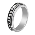 Sun Moon Star Rotating Silver (6mm)