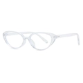 Occhiali retrò cat-eye anti luce blu con montatura trasparente e cerniere in metallo argento - C10 Bianco Trasparente Anti-Luce Blu