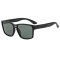 Gafas de sol polarizadas negro mate con doble puente y lentes verde oscuro para deporte - Montura Negra Mate Lente Verde