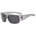 Gafas de sol deportivas polarizadas para hombre con montura gris y lentes cuadradas - Montura gris translúcida Lente gris
