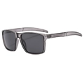 Polarized sports cycling sunglasses with translucent grey frames and CE certified lenses - Translucent Grey Frame Grey Lens