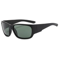 Gafas de sol deportivas polarizadas con montura negra cuadrada y lentes de color verde oscuro - Montura Negra Mate Lente Verde