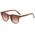 Gafas de sol clásicas de carey con lentes degradadas marrones y detalles de remaches - Carey Oscuro Lentes Marrones Degradadas