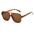 Retro aviator sunglasses with tortoiseshell frame, double bridge and brown lenses - C04 Tortoiseshell Frame Brown Lens