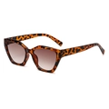 Gafas de sol ligeras con montura de carey leopardo y lentes marrones degradados - Tortoise