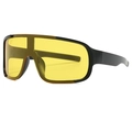 Gafas de ciclismo deportivas con lentes amarillas y montura negra para visión nocturna - Montura Negra Lentes Amarillas
