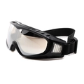 Tactical cycling goggles with black frame and clear lens for outdoor sports protection - Black Frame Silver Mirrored Lens