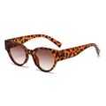 Chic cat eye sunglasses with tortoiseshell frames and gradient brown lenses - Tortoiseshell