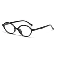 Retro oval black frame sunglasses with clear lenses and polished finish for unisex wear - Black Frame Clear Lens (c08)