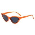 Occhiali da sole vintage cat-eye arancioni con lenti scure per uno stile street chic - Montatura Arancione Lenti Grigie