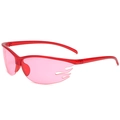 Lunettes de cyclisme à monture flamme rouge avec verres roses pour le sport - C02 Rouge