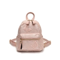 Mini sac à dos rose clair avec broderie papillon et bretelles réglables pour femme - Rose
