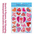 Luminous heart stickers with gold stamping for Valentine envelope seals and gift decoration - Gilded Heart Sticker