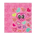 Luminous heart stickers with gold foil patterns for Valentine gift sealing OHC-094 - Bowknot Heart Sticker